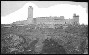 Brocken. Gipfelansicht mit Brockenhaus (im 2.Weltkrieg zerstört)