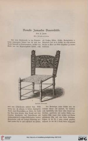 Bemalte Jamunder Bauernstühle