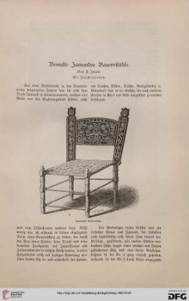 Bemalte Jamunder Bauernstühle