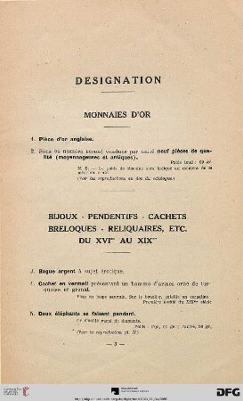 Monnaies d’or (Nr. 1-2)