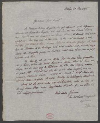 Brief an Franz Kessel : 21.12.1895