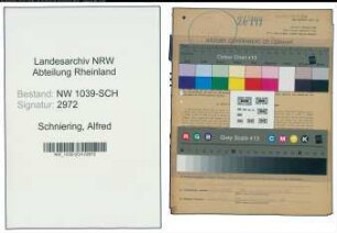 Entnazifizierung Alfred Schniering , geb. 20.12.1907 (Ingenieur)