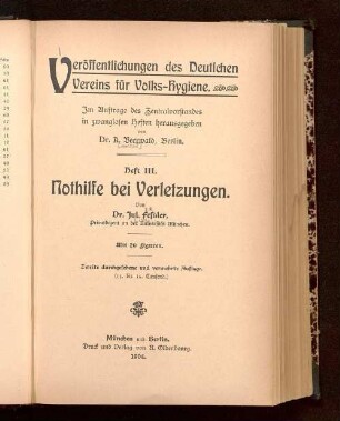 Nothilfe bei Verletzungen