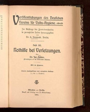Nothilfe bei Verletzungen