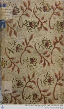 Signatur (Aus: UB Freiburg, H 3717-1771)