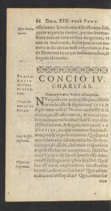 Concio IIV. Charitas.