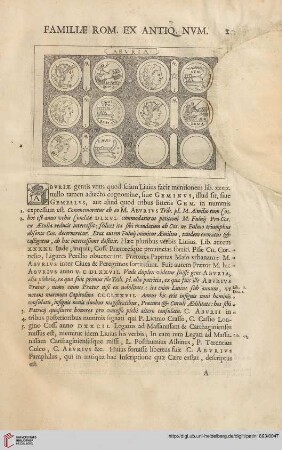 Familiӕ romanӕ ex antiq. Numismat
