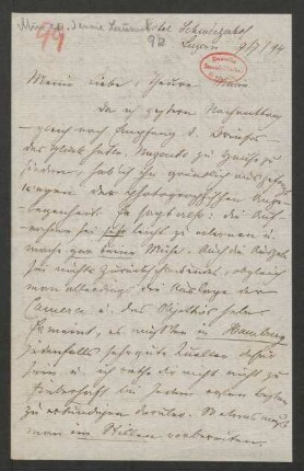 Brief an Marie von Bülow : 09.07.1894