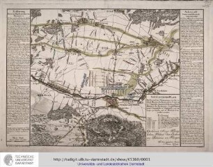 Situations Plan Der Gegend um Steinamanger, wo das adelich-Hugarische Insurgenten Corps unter Comando Seiner Königlichen Hoheit des Erzherrzogs Joseph Palatinus vom 6ten.Augusti bis 13ten. September 1797 im Lager gestanden und im Manoeuvriren geübet worden : Gewidmet Seiner Königlichen Hoheit dem Erzherrzog Palatinus von Hungarn / Von ihren untergebenen Dienern Artaria & Comp. K[ilian] Ponheimer sc. Wien:Artaria Comp., [nach1797]