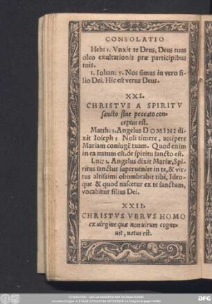 XXII. Christus Verus Homo ex virgine quae non virum cognovit, natus est.