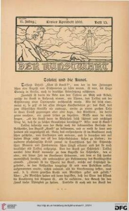 Heft 13 (1. Aprilheft 1898)