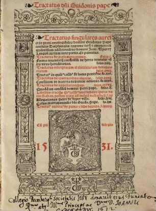 Tractatus singulares aurei