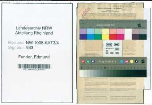 Entnazifizierung Edmund Fander , geb. 25.08.1898 ()
