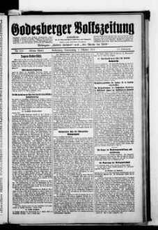 Godesberger Volkszeitung. 1913-1933