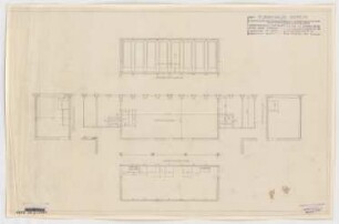 Haus des Rundfunks, Berlin-Charlottenburg: Sitzungssaal, Grundriss mit Aufriss der Wände 1:100, 1:20