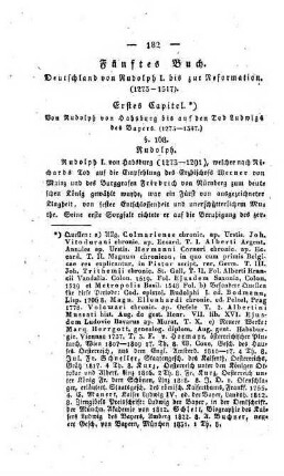Fünftes Buch. Deutschland von Rudolf I. bis zur Reformation. (1273 - 1517)