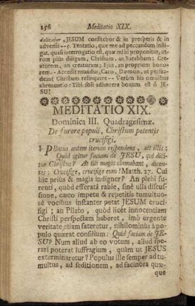 Meditatio XIX. Dominica III. Quadragesimæ. - Meditatio XXI. post Dominicam III. Quadragesimæ.