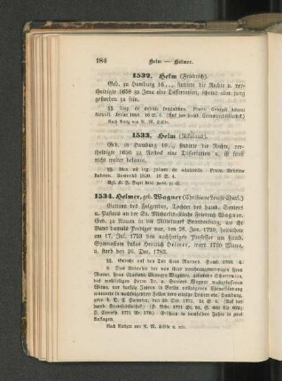 1534. Helmer, geb. Wagner (Christiane Louise Charl.).