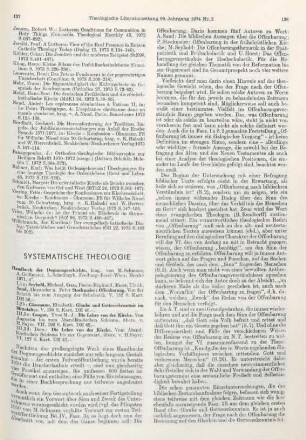 137-143 [Rezension] Congar, Yves, Die Lehre von der Kirche