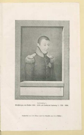 Ludewig I., Großherzog von Hessen 1806-1830, als Landgraf Ludewig X. 1790-1806