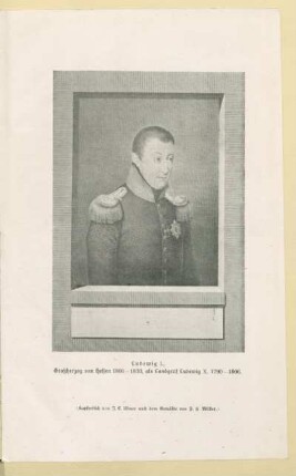 Ludewig I., Großherzog von Hessen 1806-1830, als Landgraf Ludewig X. 1790-1806