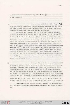 II. Schlüsse zur Geographie