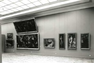 Dresden. Albertinum. Ausstellung "Ausgewählte Werke Alter und Neuer Meister", 1988/1989. Raumaufnahme "Italienische Meister"