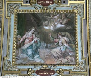 Ausmalung der Wölbung von Apsis und Chorjoch, Verkündigung