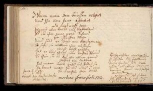 Eintrag, (Jena, 06.04.1754) von Joh. Dünckel