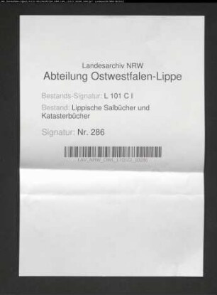 Salbuch der ehem. Vogtei Langenholzhausen von 1858, Bd. 4