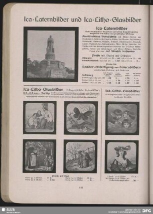 Ica- Laternenbilder und Ica- Litho- Glasbilder