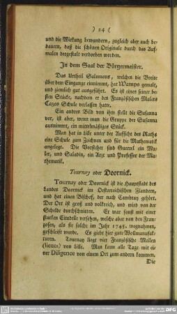 Tournay oder Doornick