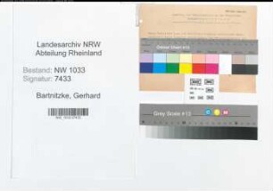 Entnazifizierung Gerhard Bartnitzke , geb. 03.03.1903 (Polizeibeamter)