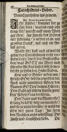 Catechismus-Lieder.