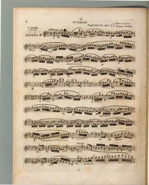 Deux quatuors ou sonates brillantes pour violon principal, avec accompagnement d'un second violon, alto et violoncelle : opéra 24, 2