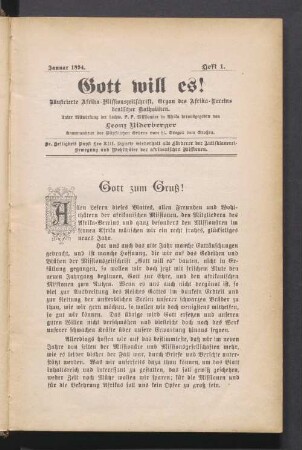 Heft 1. Januar 1894