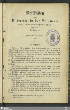 Vorbegriffe
