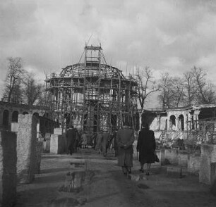 Zwinger. Wallpavillon (eingerüstet)