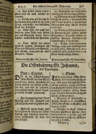 Die Offenbahrung St. Johannis, des Theologen.