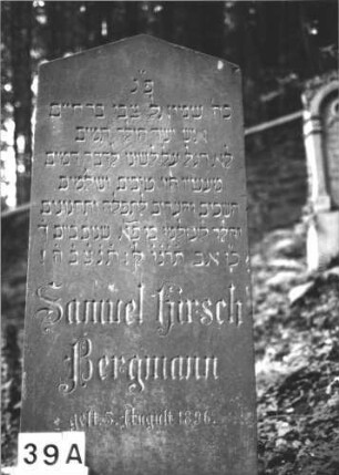 Grabstein 39 (Index: 100112723) Maße HxBxT: 171x73x35 cm: Grabstein 39A