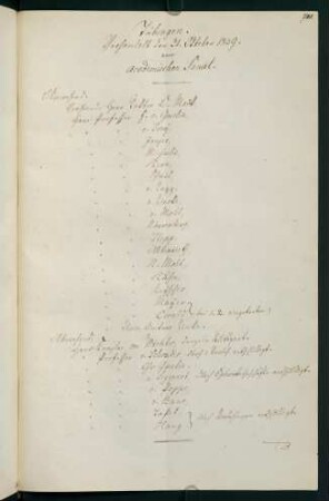 Wintersemester 1839/1840. Rektorat Martin Josef Mack