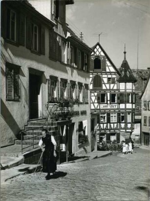 "Straßenszene in Schiltach"