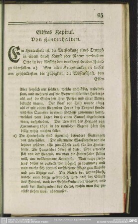 Eilftes Kapitul. Von Hinterhalten