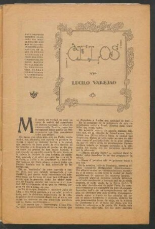 ¡Celos! : [Ilustró Campos]