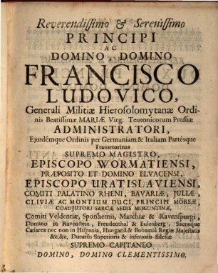 Hierarchia Augustana Chronologica Tripartita In Partem Cathedralem, Collegialem, Et Regularem : Id est: Series & Descriptio Augustanorum Episcoporum, Proepiscoporum, Præpositorum, Decanorum, atque Canonicorum Augustanæ Ecclesiæ Cathedralis; Nec non Præpositorum, ac Decanorum Augustanæ Dioecesis Ecclesiarum Collegiatarum; Insuper Abbatum, Præpositorumque Augustanæ Dioecesis Ecclesiarum Regularium, Auctarium Partis I.. Cathedralis