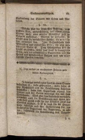 b) Von urbar zu machenden Feldern und deren Rodungsart.