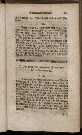 b) Von urbar zu machenden Feldern und deren Rodungsart.