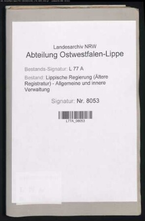 Wegeaufseher, Bd. 6