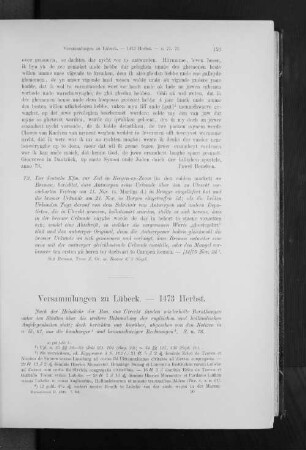Versammlungen zu Lübeck. - 1473 Herbst.