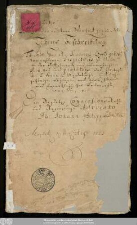 Lebens-Beschreibung ... : Magdeburg 11. Aug. 1723